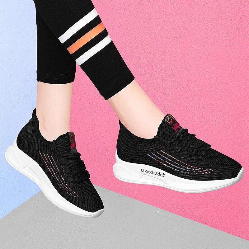 Nové dámské boty Letní Létající tkané Platforma Boty pro maminky Módní ležérní boty Trendy boty Pohodlné tenisky