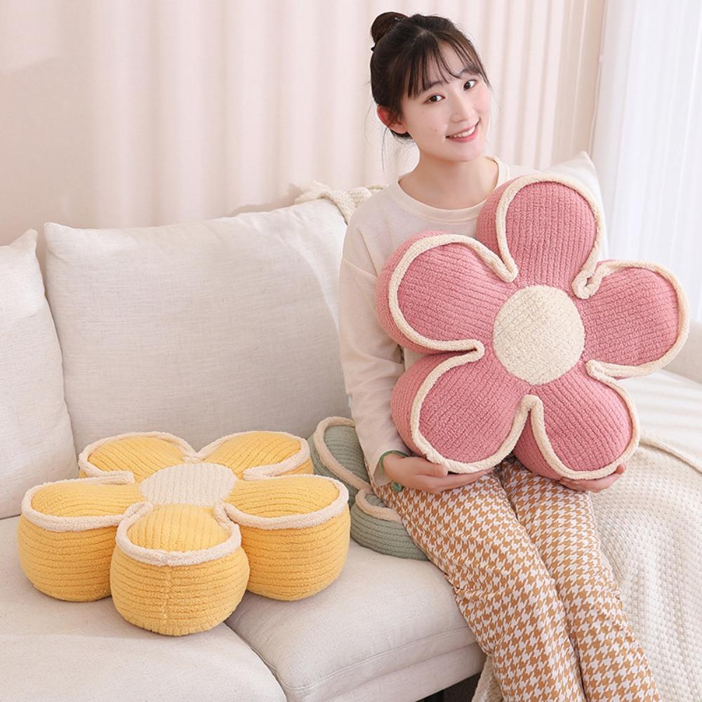 Soft Flower Pillow Flower Shaped Seat Cushion Multifunctional Sofa Decor Cushion Office