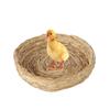 Breeding Nest For Birds Hand Woven Flat Base Straw Bird Nest Hatch House Bird Shelter Bird Cage Accessories Bird Hut