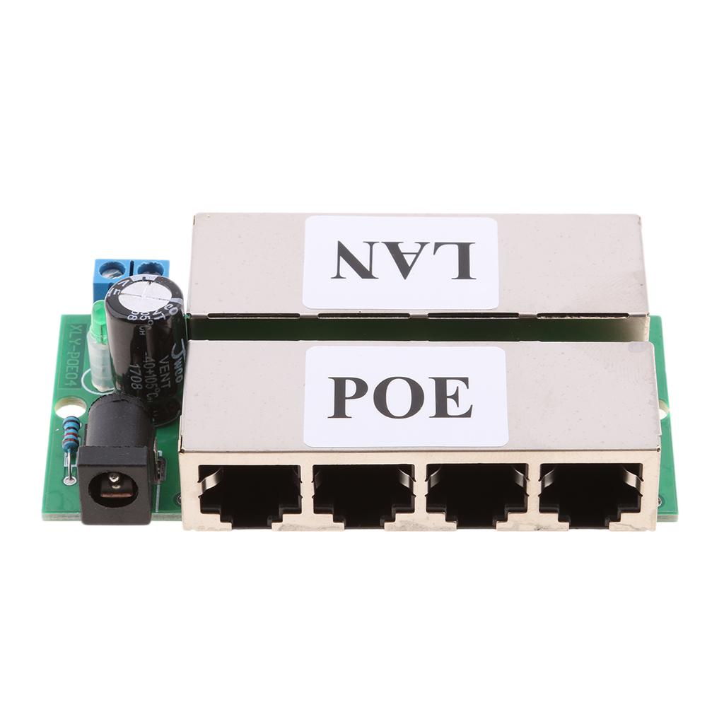 3Pieces Poe Power Supply Module for Ethernet Bridge Black