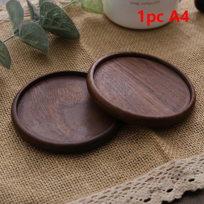 Tea Coffee Cup Pad Placemats Decor Walnut Beech Wood Coasters Durable Heat Resistant Square Drink Mat Bowl Teapot