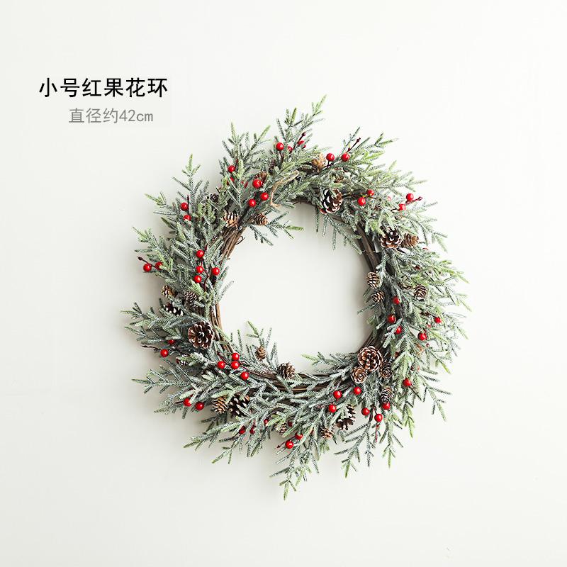 Artificial Christmas vine hanging flowers for wall decoration rattan fake plants leaves garland romantic wedding home decoration