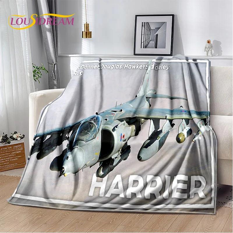 3D Air Force Jet Fighter Spitfire Aircraft Blanket,Flannel Soft Throw Blanket for Home Bedroom Bed Sofa Picnic Office Kids Cover