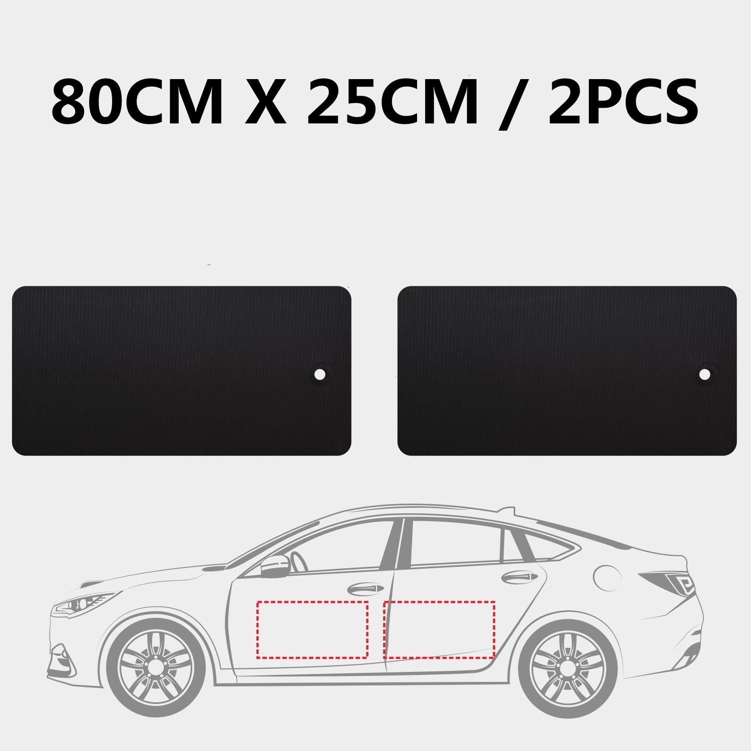 Protector Negru pentru Ușa Mașinii Fără Adeziv/Magnetic Protecție Decorativă pentru Marginea Laterală a Caroseriei Autocolante Pad de Protecție Anti-zgârieturi Mărimi Multiple black