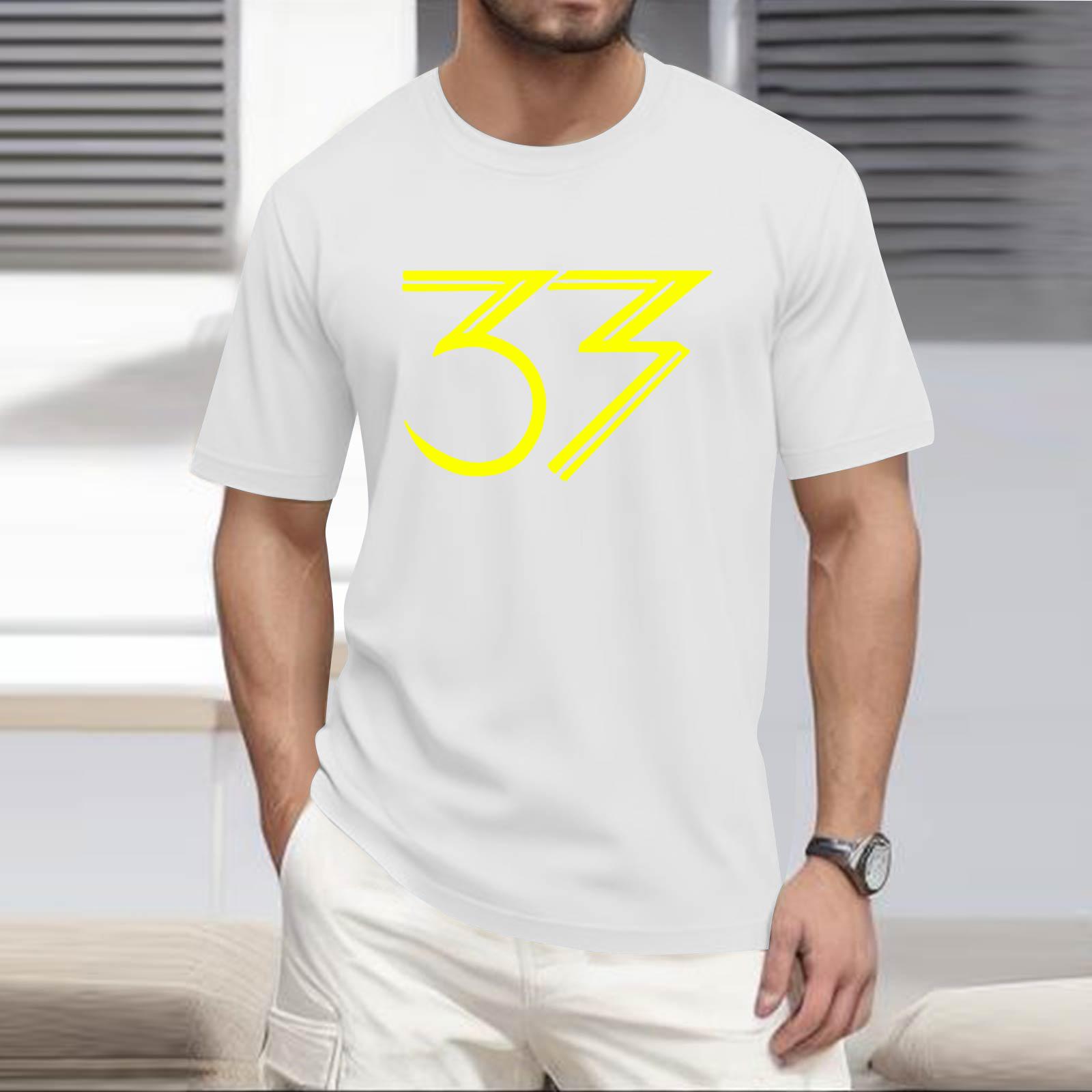 

Stylish And Casual Men s Round-neck Loose-fitting Short-sleeved Top. XL білий