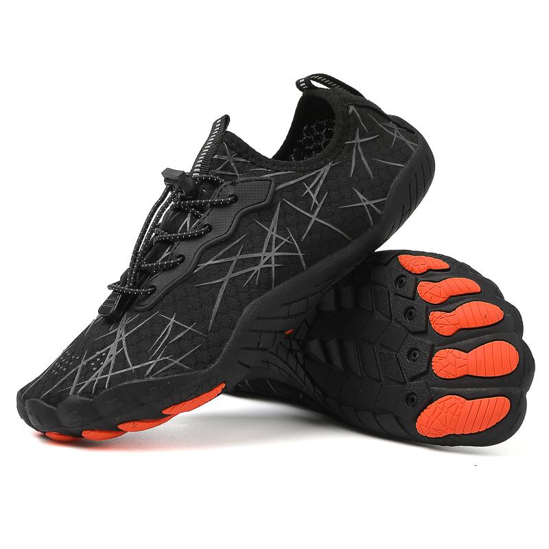 Summer Quick-Drying Beach Water Shoes Unisex Swimming Aqua Slippers Outdoor Activities Surfing on The Sea Five Finger Sandals 42