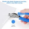 Single Hole Puncher With Soft Grip Handle For Crafting And Scrapbooking 1 4 Inch Precision Paper Hole Punch With Builtin Paper
