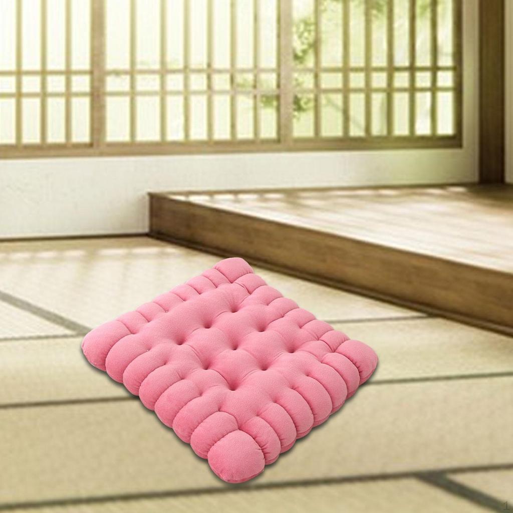 Biscuit Design Cushion Floor Pad for Living Room And Meditation