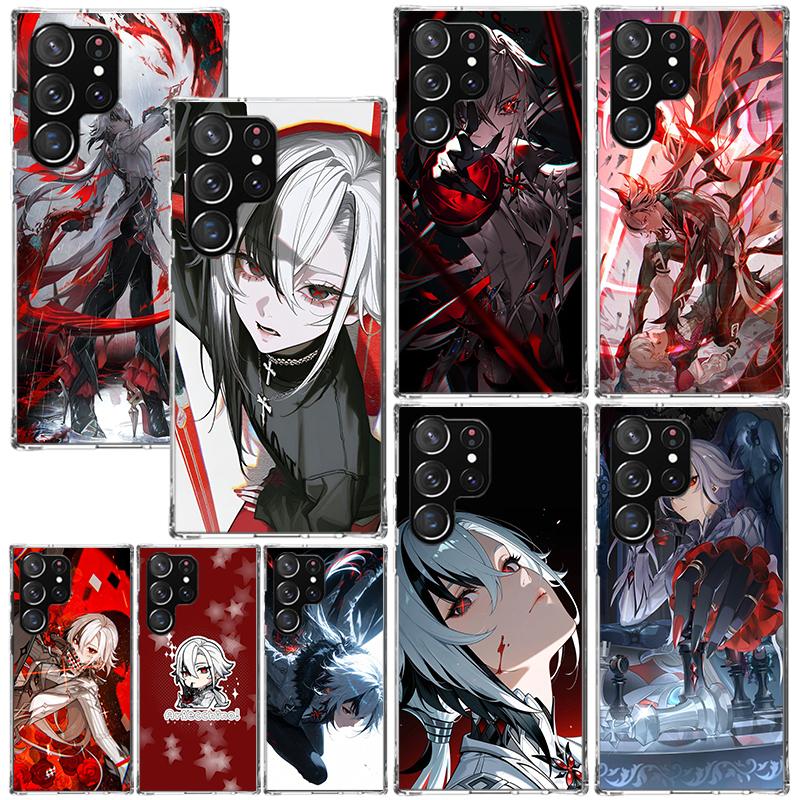 Arlecchino Genshin Impact Phone Case For Samsung Galaxy S26 S25 Edge S24 FE S23 S22 Ultra S21 Plus S20 + Art Fundas Back Cover G