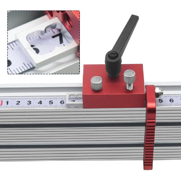

Aluminum Alloy T Track Fence Flip Stop, Firmly Fixes on T Tracks, Easy to Adjust Woodworking Tool