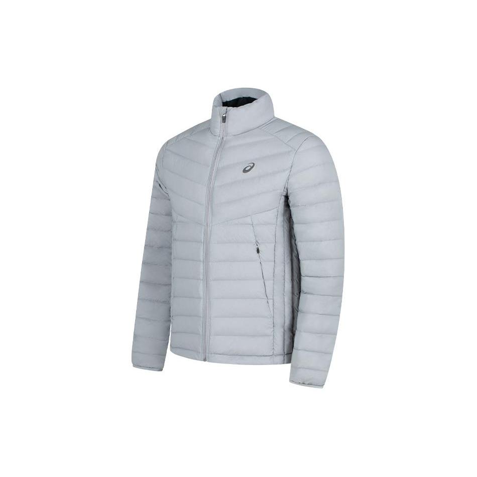 ASICS Down Jackets Men`s Gray Stand