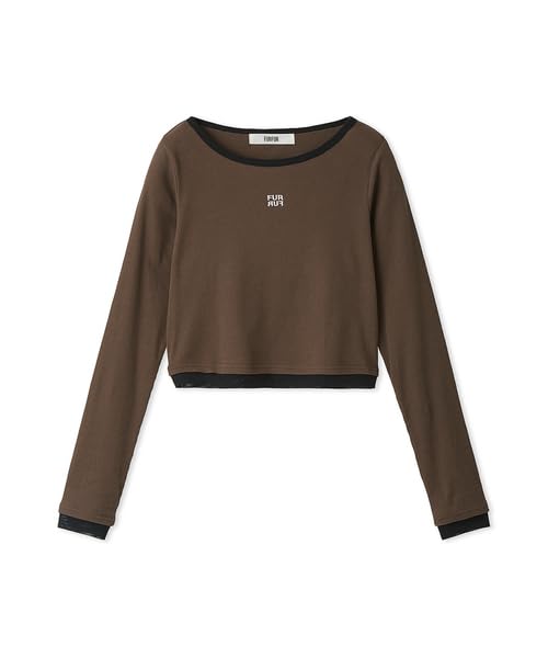 Furfur Logo Embroidered Cropped Top RWCT245023 BRW Women's