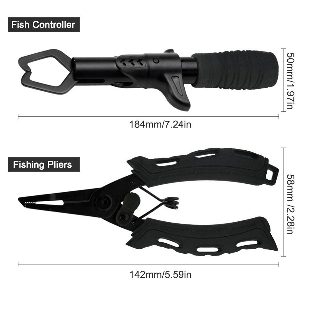 Fish Lip Gripper Fishing Pliers Stainless Steel Split Ring Fishing Tool Fishing Accessories Fish Lip Grip Tool for Fishing