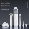 High-Power Car-Mounted Vacuum Cleaner & Desktop Hair Dryer with Extended Battery Life, Handheld for Efficient Dust Removal.