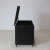Modern Design Outdoor Deck Storage Box Durable Wicker with Aluminum Frame All Weather Garden Furniture Patio Lockers