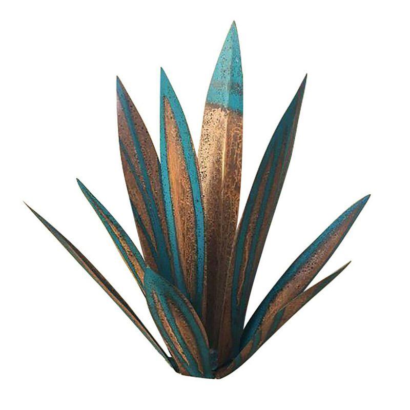 Unique Metal Tequila Rustic Agave Plant Sculpture For Garden And Home Enhancements