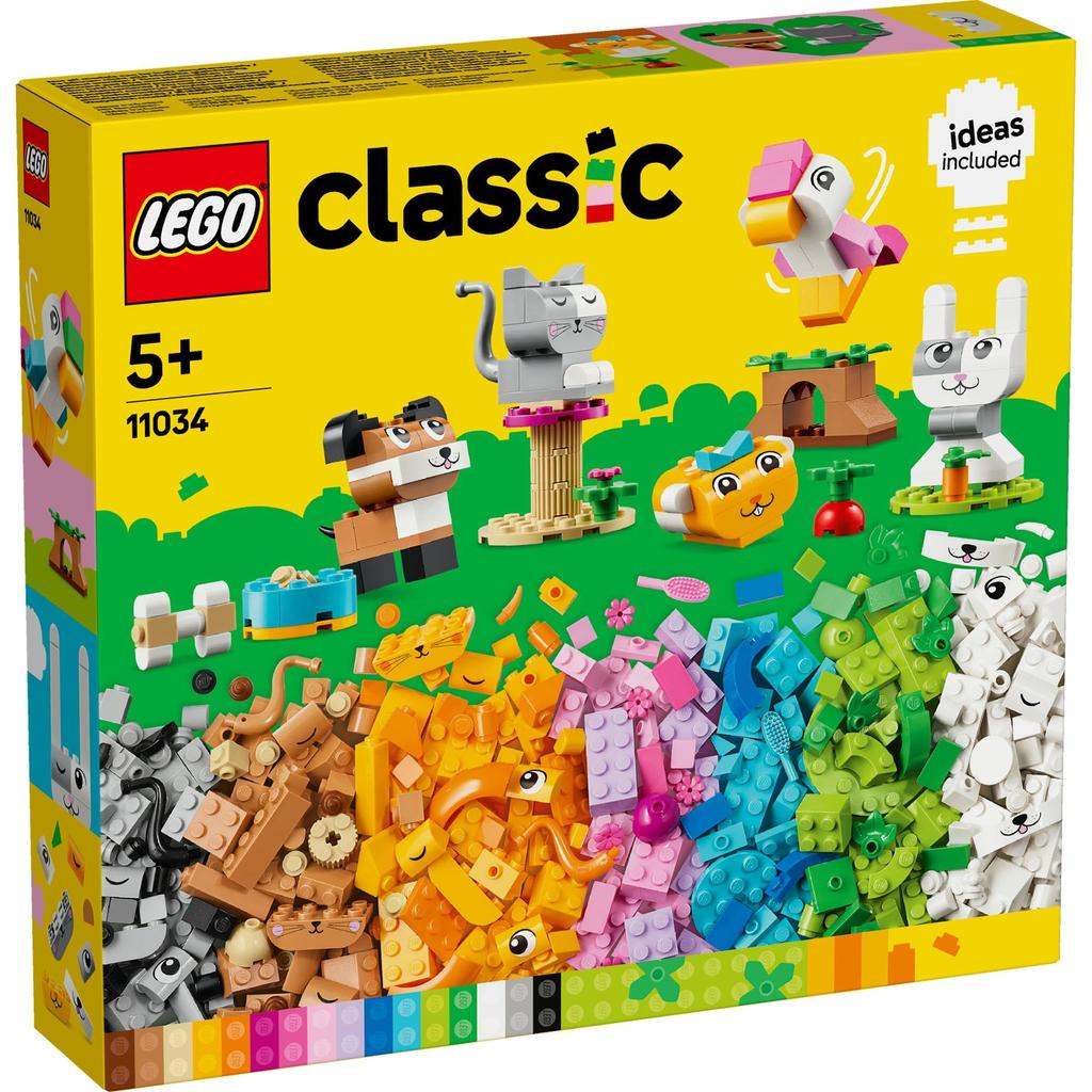 LEGO Classic Make a Pet Toy Present Block Girls Boys Children 4 Years Old 5 Years Old 6 Years Old 7 Years Old Animal Animal Educational Creative 11034