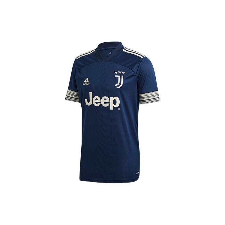 adidas Juve A Jsy Juventus Away Fan Edition V neck Sports Jersey Blue Men s GC9087 L