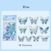 3D Laser Butterfly Stickers Decorated Gold Stamping with Various Shapes for Gifts Can Self Adhesive for Freely