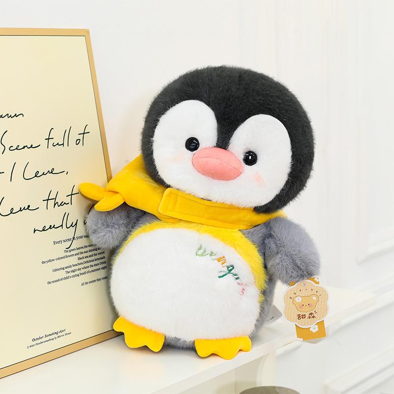 New Penguin Happy House Plush Toys Christmas Hat Event Gifts Snake Yakini Pillow Children's Doll