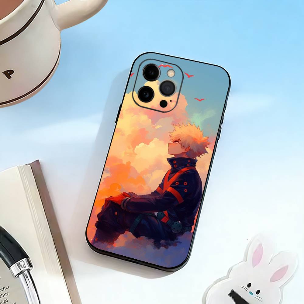 

M-My M-Hero Bakugou Katsuki Phone Case Silicone Soft For IPhone 17 16 15 14 13 12 11 X XR Plus Pro Max Plus iPhone17