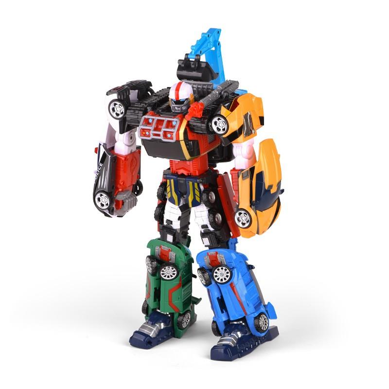 6 IN 1 Enhanced Edition Magma Tobot Transformation Robot to Car Toys Korea Cartoon Brothers Anime Deformation Car Toy