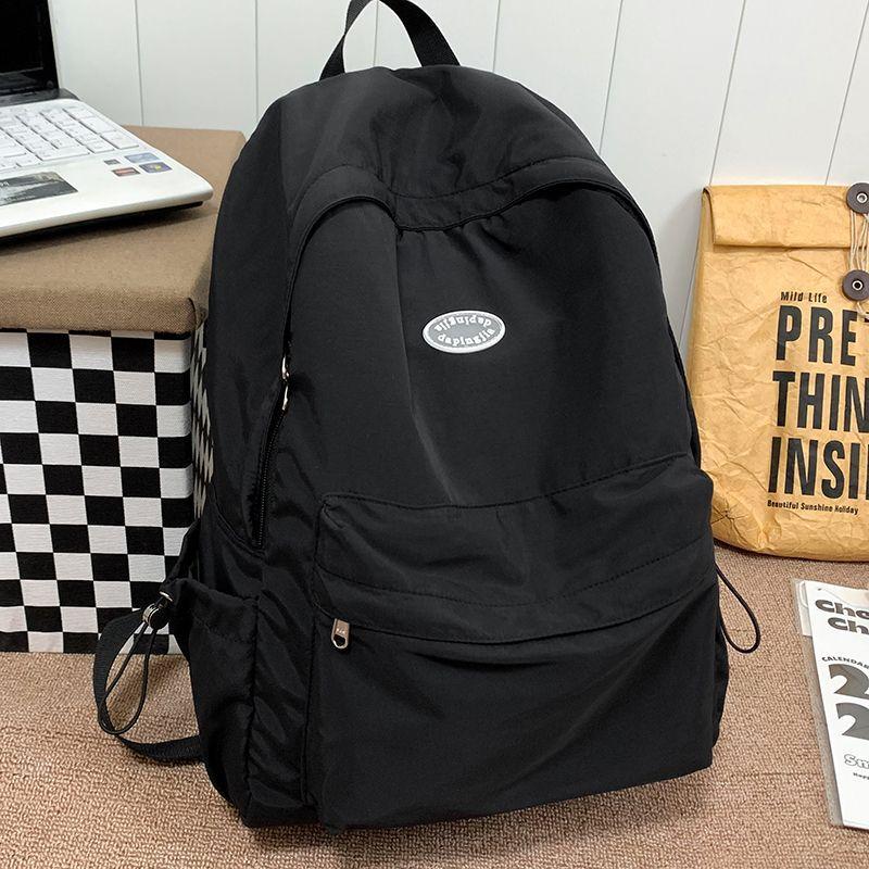 

Simple Korean Versatile School Bag Female High School Student Junior High School Student Japanese College Wind Large Capacity Mori Backpack чёрный