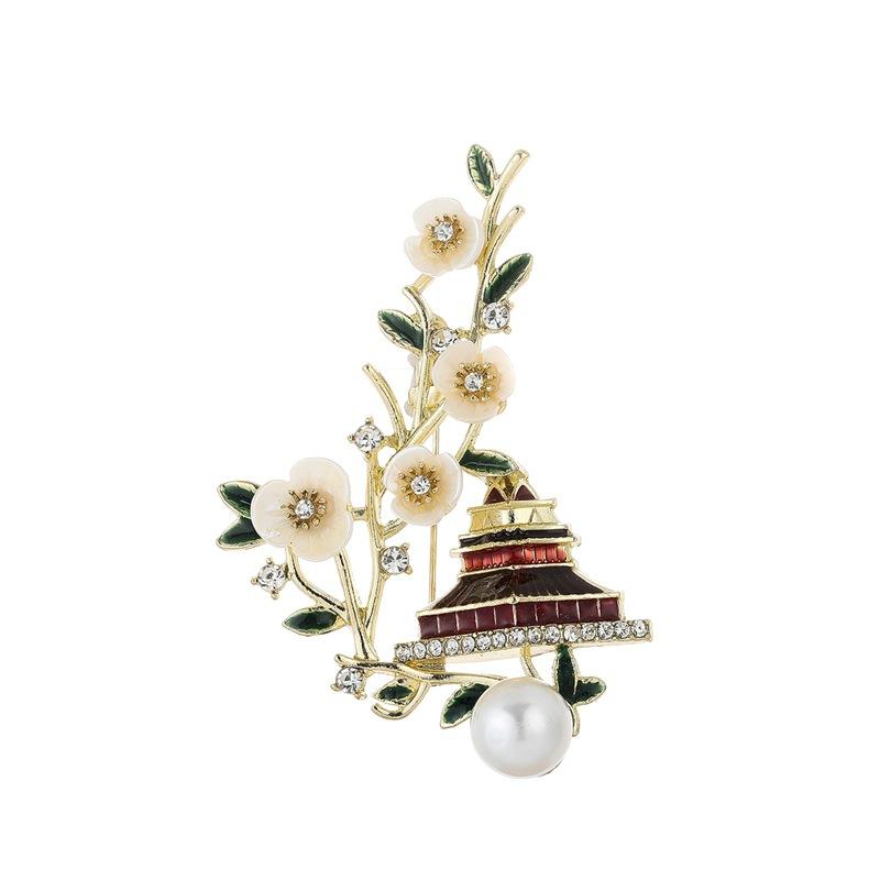 Plum Blossom Loft Forbidden City-style Ancient and Elegant Hanfu Flower Accessories Brooch
