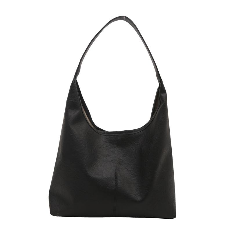 Fashion large-capacity bag women's autumn personalized shoulder bag texture is popular today, retro bucket bags