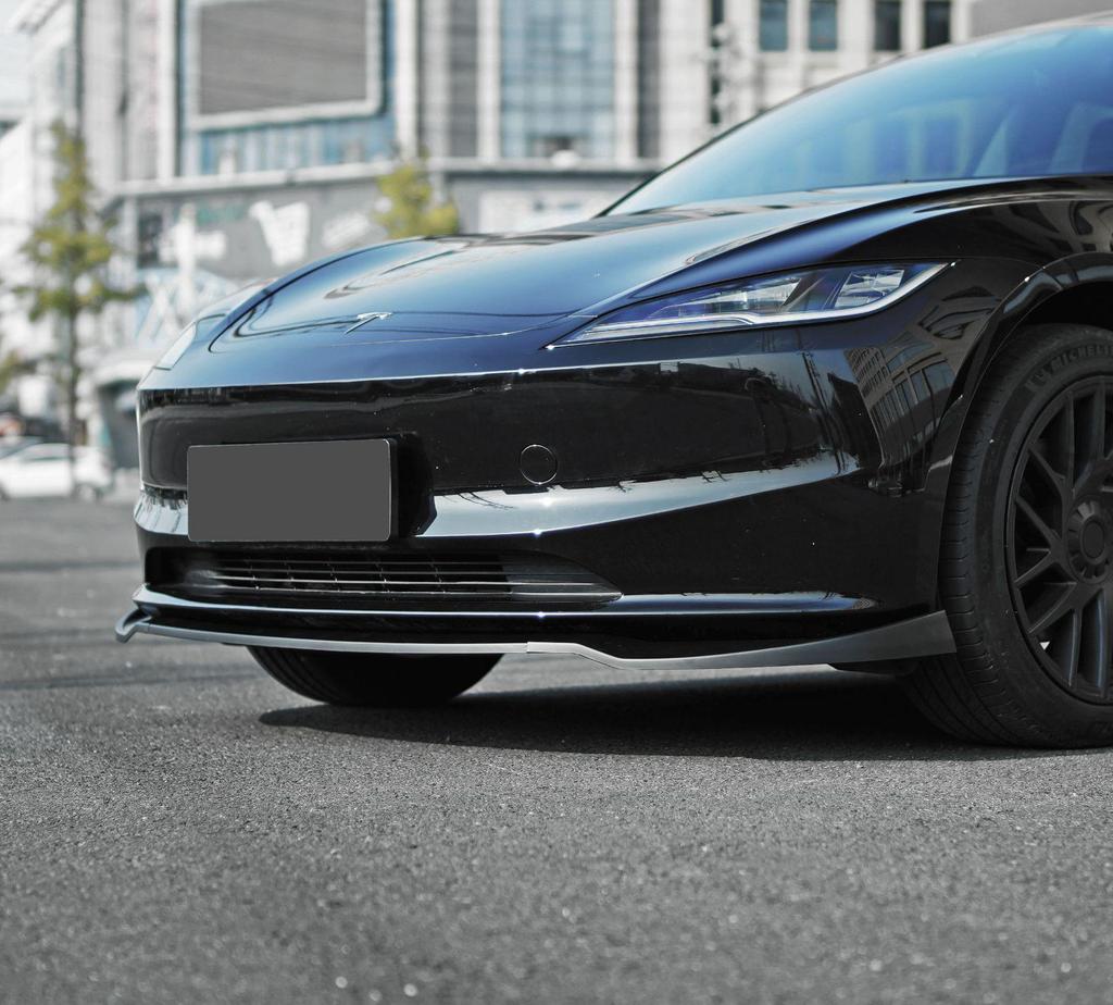 Tesla Model 3 (2019-2025) Front Lip Body Kit with Louvers, Side Skirts, Rear Diffuser, and Tail Wing (Hole-Free Design)