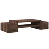 VidaXL Monitor Stand and Storage Brown Oak Engineered Wood, Monitor Riser for Desk, Shelf 854685