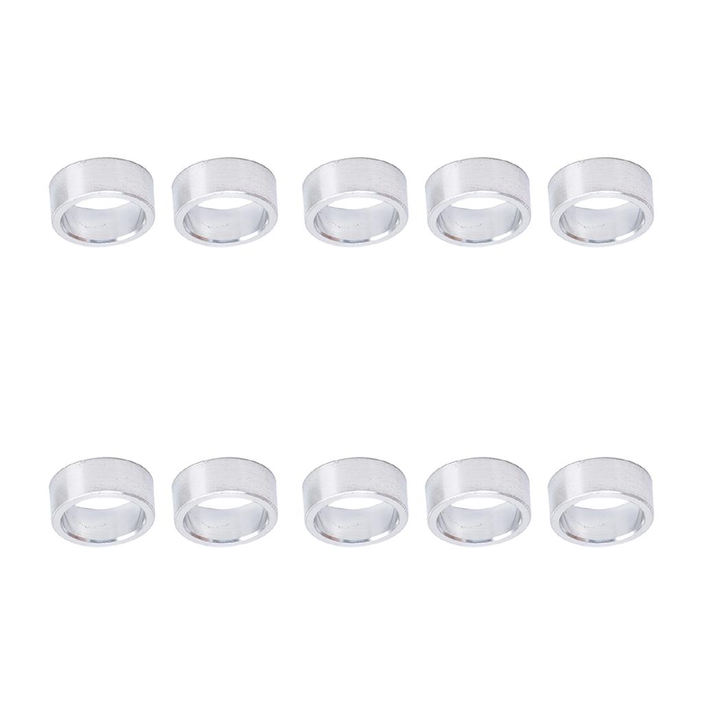 10Pcs Aluminum Alloy Spacer Round Unthreaded Standoff Support Fittings Outer Diameter 10mm