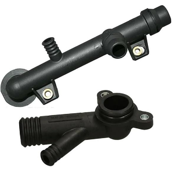 2 Pcs Water Coolant Hose Pipe Connector Coupler-for BMW E46 Z3 316I 318I 316Ci 318Ci & for BMW 316 E36 1.9 98 To 00 чёрный