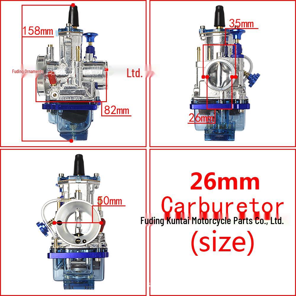 PWK Carburetor Racing Transparent Cover - Sizes 24-34mm for ATV/UTV