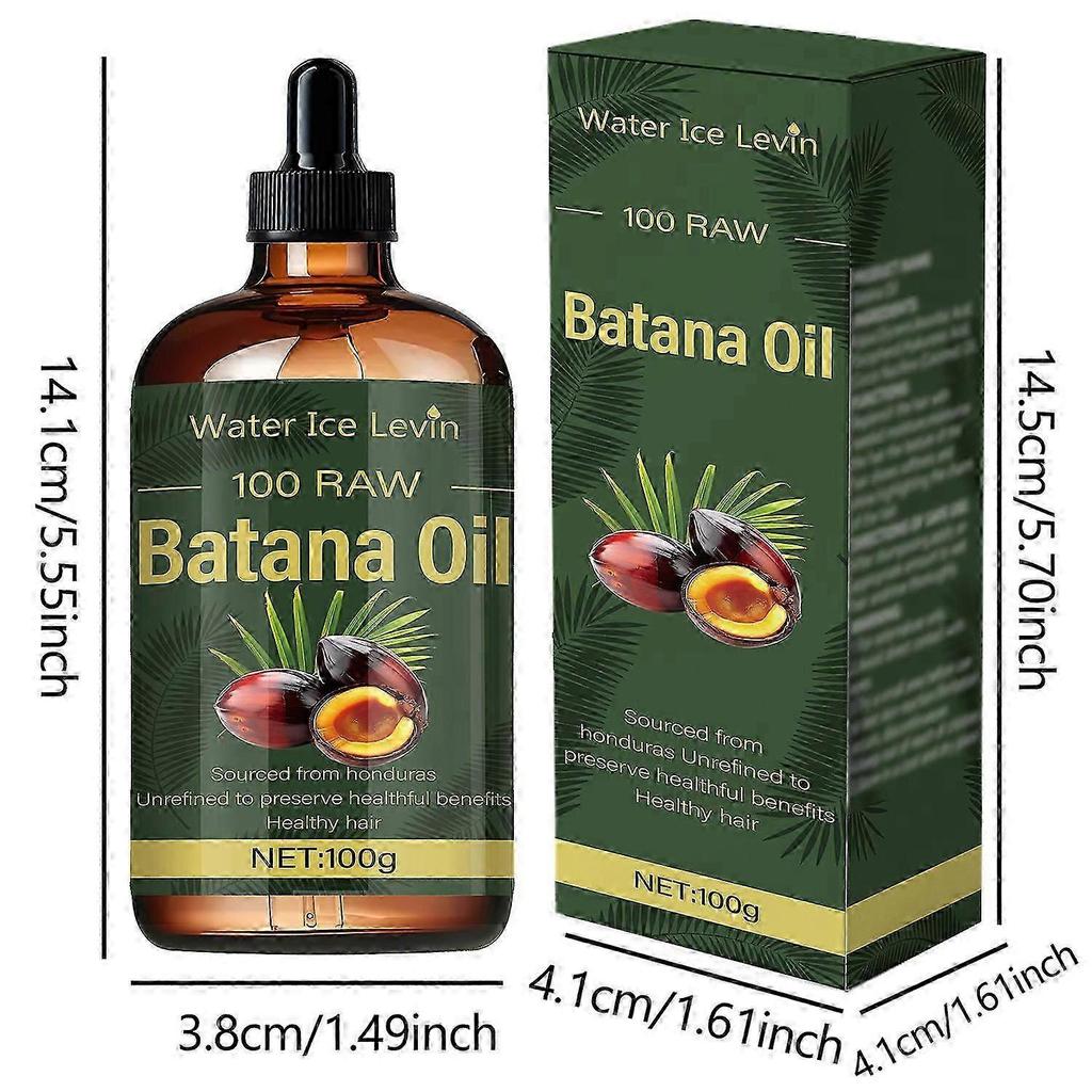 1-5x Pure Batana Oil for Hair Growth & Repair - Natural Hair Treatment with Vitamin E, Castor & Jojoba Oils - 100ml