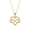 Love Necklace Women'S High-End Simple And Versatile Temperament Slightly Inlaid With 8 Letters Pendant Neck Chain
