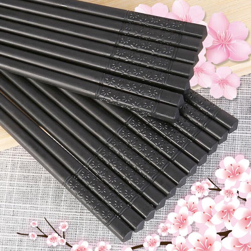 YishuXiang Black Alloy Chopsticks Set