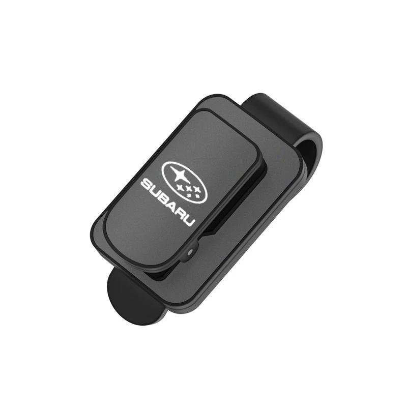 For Subaru XV WRC WRX BRZ FORESTER IMPREZA LEGACY OUTBACK STI Car Sun Visor Hanging Glasses Clip Card Fastener Holder Decoration ysi8