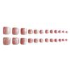 Peach Blossom Pink Removable Toenail Stickers with Crystal and Whitening Effect
