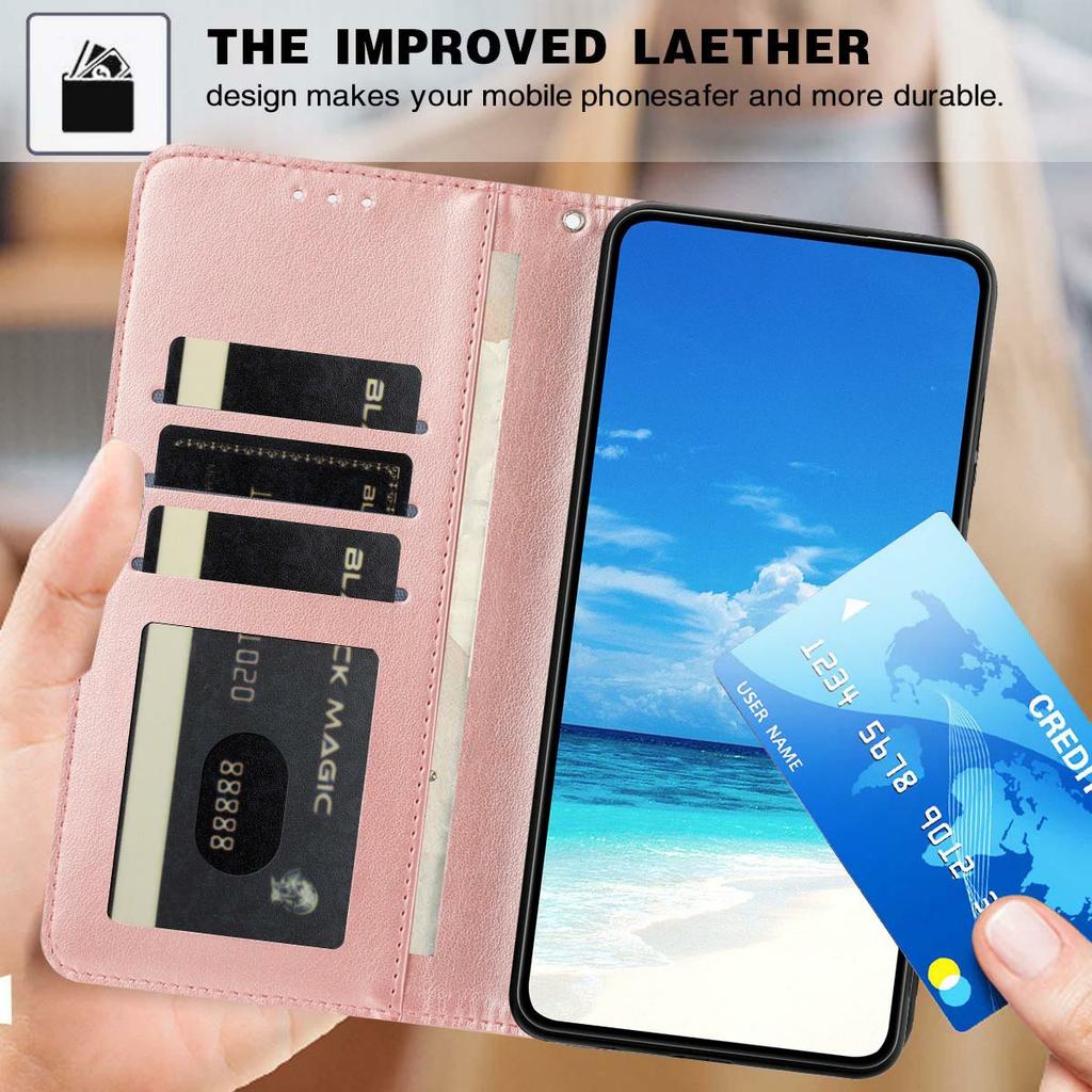 For Xiaomi Redmi Note 15 Pro 4G (Global) Case Solid Color Leather Wallet Protective Phone Cover