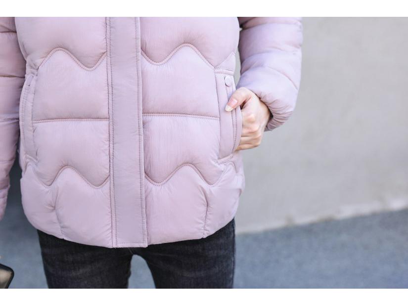 Damen Kurze Daunen Baumwolljacke, 2025 Wintermode Stehkragen Slim-Fit Warme Oberbekleidung