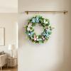 Artificial Flowers Lifelike Simulation Floral Door Hanging Decoration No Watering Maintenance Long-Lasting Spring Freshness Home Wall Decor