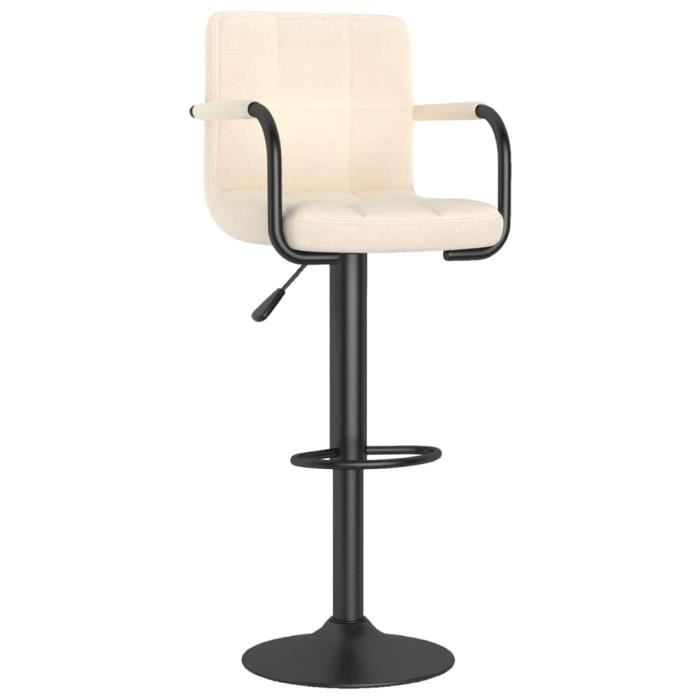 VidaXL Bar Stool Cream Fabric