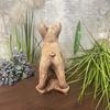 Beautiful Standing Bulldog Figure In Sand Color