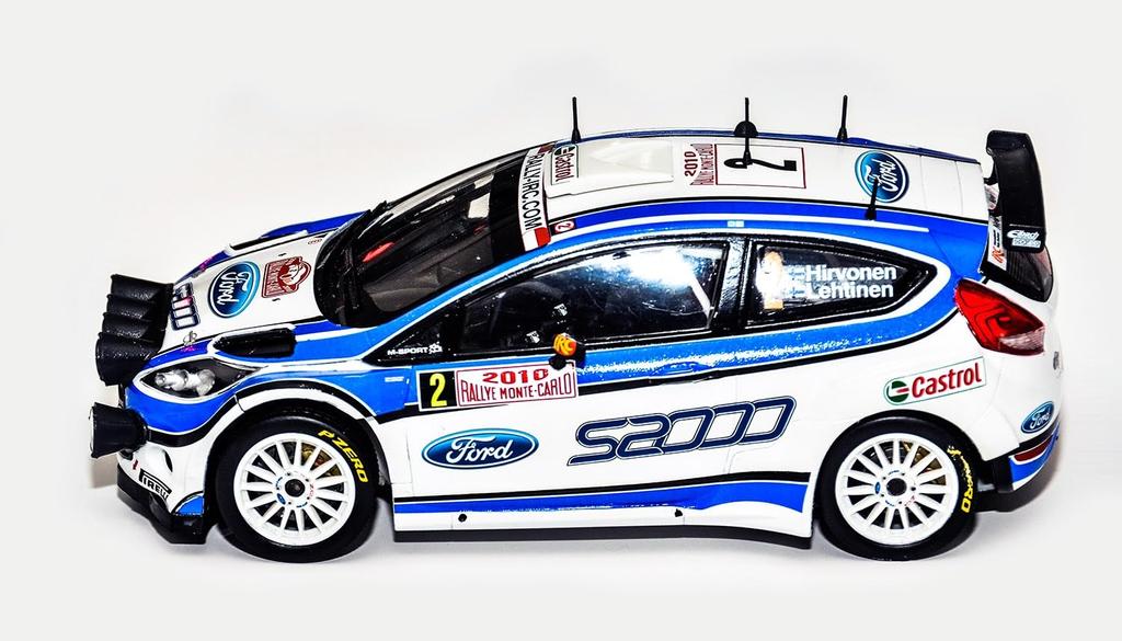 Platz Belkit Ford Fiesta S2000 2010 Monte Carlo Rallye Gewinner Plastikmodell BEL002 1/24
