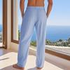 Men's Cotton And Linen Color Casual Trousers Long Pants