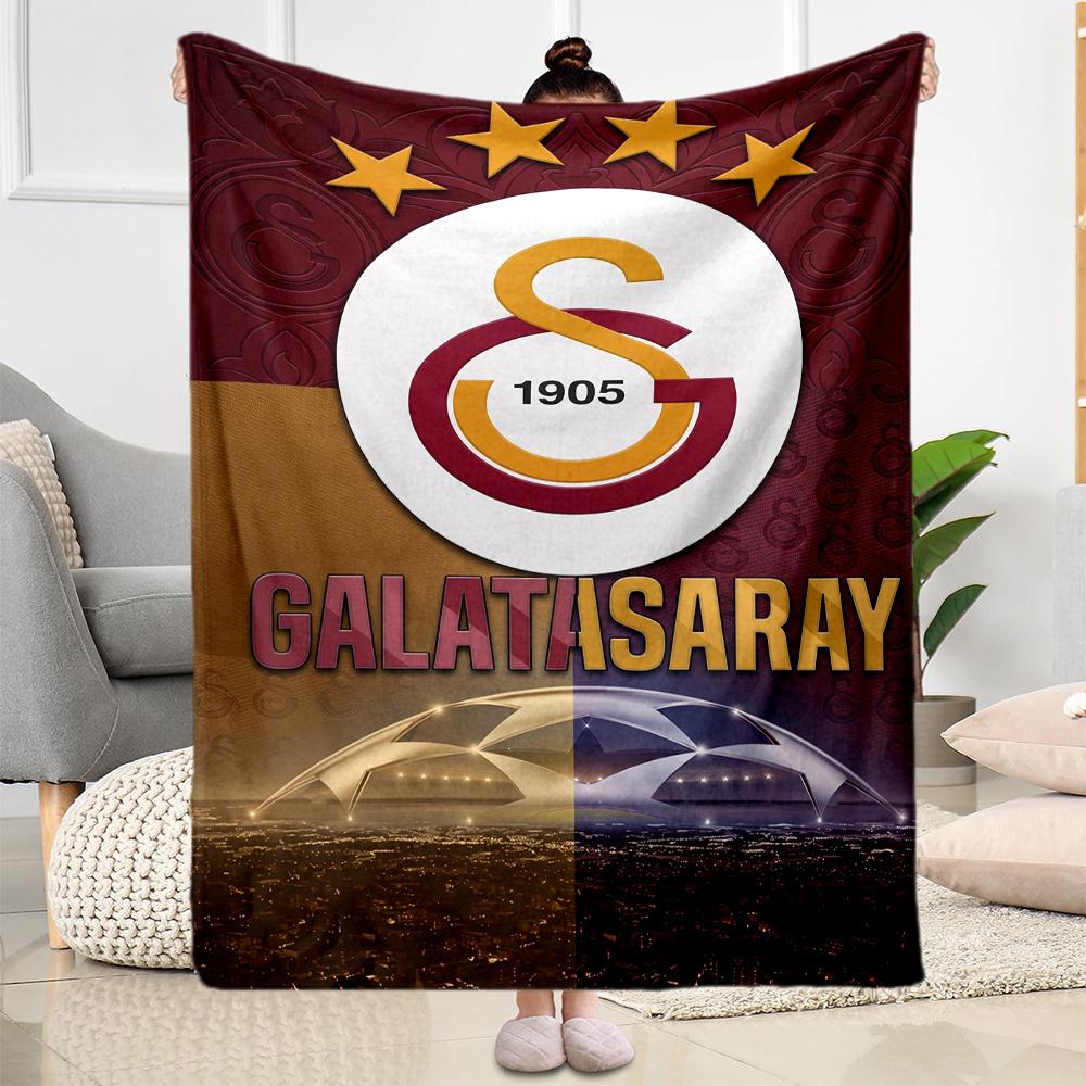 Galatasaray 112 Blanket Ultra-Soft Perfect for Picnics Office Bed All-Season Use Digital Print Perfect Gift for Relatives and Friends