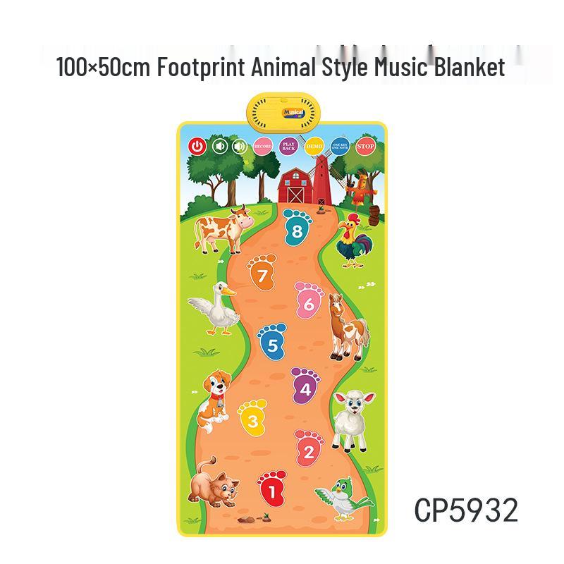 2022 Animal Music Baby Learning Piano Mat: Children's Dance Blanket Toy