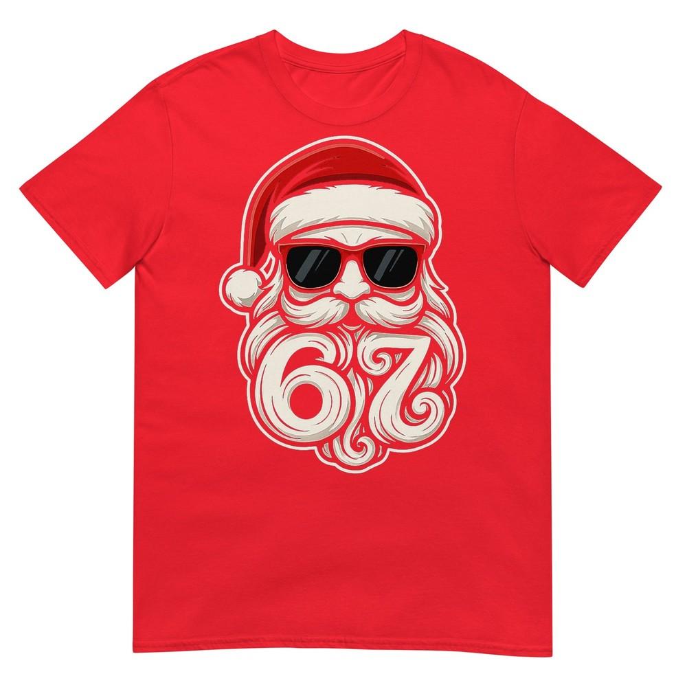 6 7 Christmas 67 Santa Six Seven Christmas Boys Teens Tshirt S