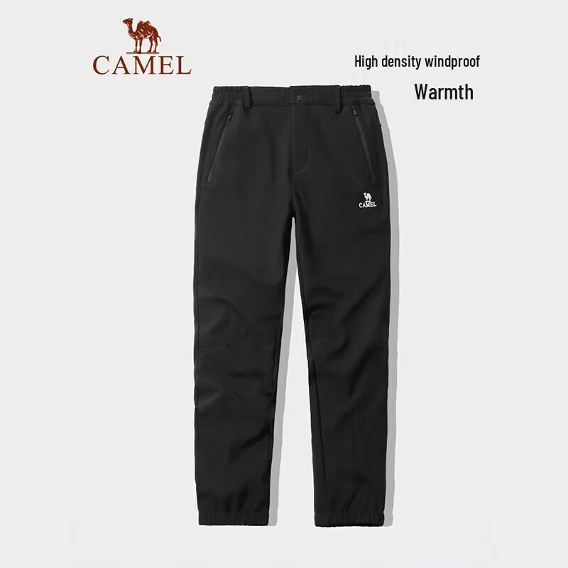 Camel Outdoor Fleece-Lined Soft Shell Pants